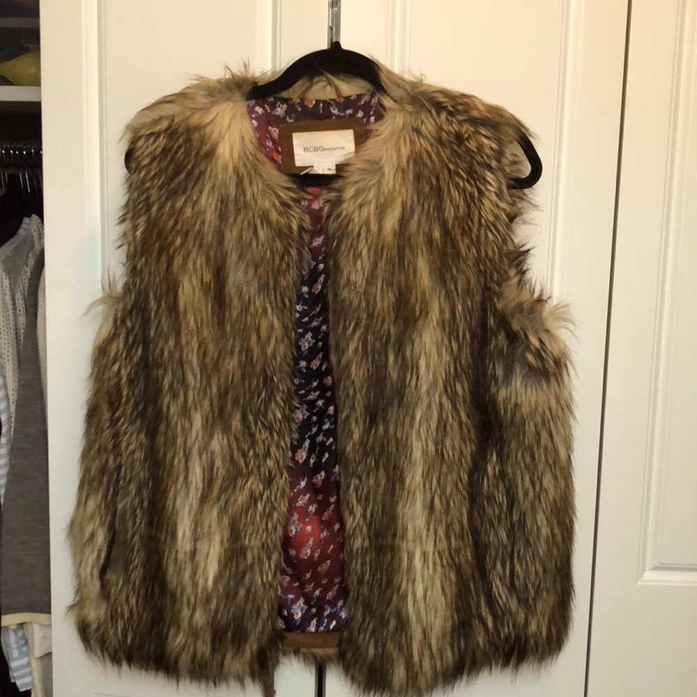BCBGeneration Faux Fur Vest